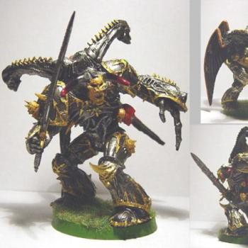 Iron Warrior Daemon Prince with wings by chipkool