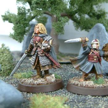 Eowyn and Merry by Laran