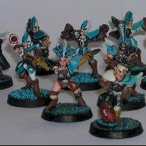 Blood Bowl Dark Elf Team by ghorghor