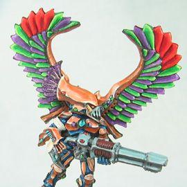 Eldar Swooping Hawk Exarch by golgfag