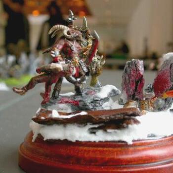 Beastmen snow diorama by bsettimelli