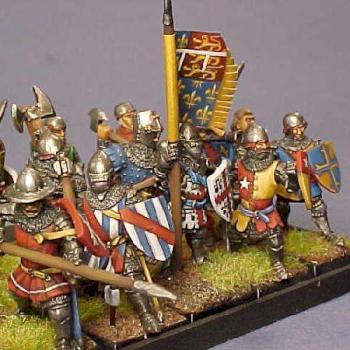 Hundred Years War retinue by Rene le Bon