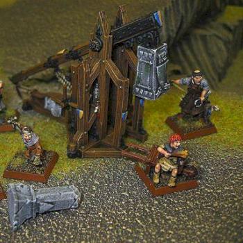 Bretonnian Trebuchet and Crew by ChosenStudios