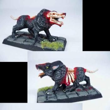 Pair of Dire Wolves (Conversion) by hoffmangler