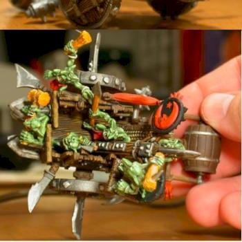 Scratch built snotling pump wagon by billr