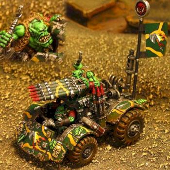 Blood Axe Rokkit Buggy by Mortarion