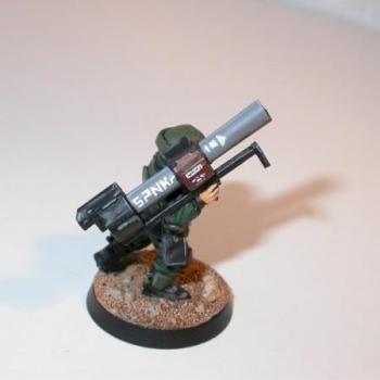 Halo UNSC marine with rocket launcher by salty