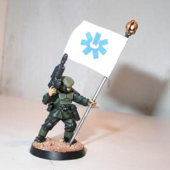 Halo UNSC marine with banner by salty