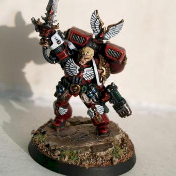 Blood Angel Sanguinary High Priest by cerebralerebus