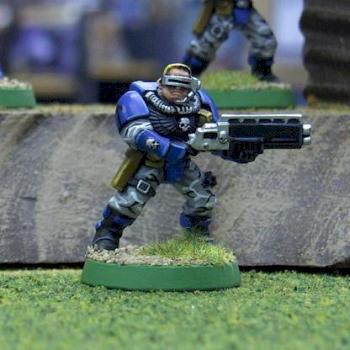 Space Marine Scout with Shotgun by Ganeos
