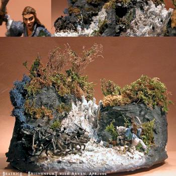 LOTR Bruinenfurt with Arwen- Diorama by Beatrice