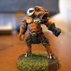 Bloodbowl beastman by chrismata