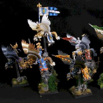 Bretonnian Knights Hippogriff conversions by Eclipseddstny