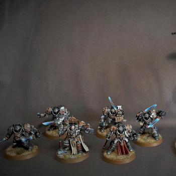 Warhammer 40k Grey Knights Grand Master Voldus, Terminators, Stormtalon Gunship by Matias