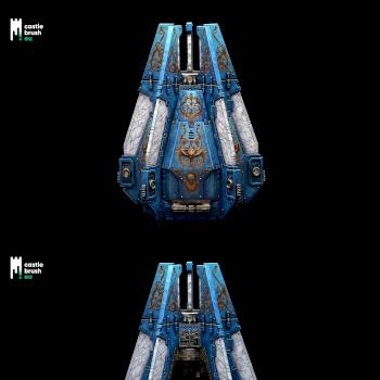 Ultramarines Drop Pod by castlebrush