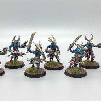 Thousand Sons Tzaangors by Adam Paints