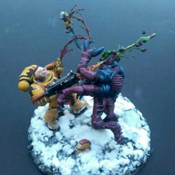 Imperial Fist Vs Genestealer by Azwaz