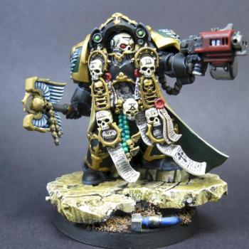 Warhammer 40k Space Marine Terminator Chaplain Limited Edition by mikecarrero