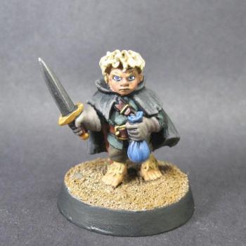 07004: Stitch Thimbletoe, Halfling Thief . by mikecarrero