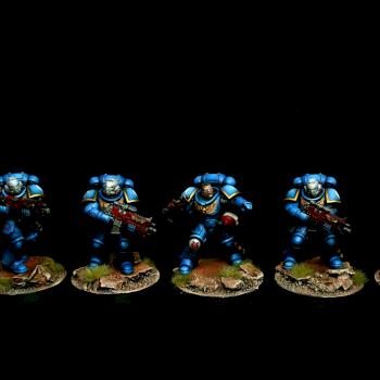 Ultramarines Primaris Intercessors Squad by goblet