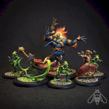 Beacon of Knowledge ( Sandeep , Kudra , Banasuva , Poison Gamins ) - Malifaux by BumbleBrush