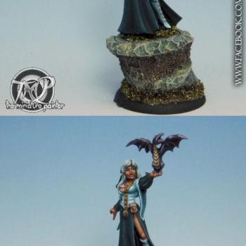 Reaper Silver Anniversary - Trista the Loremistress by miniking