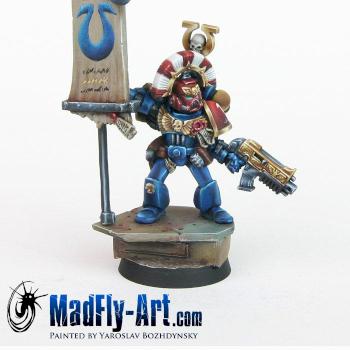 Ultramarines Standard Bearer by MadFlyArtStudio