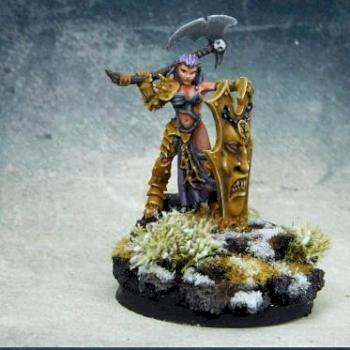 Shaern, female Antipaladin by The Huntress