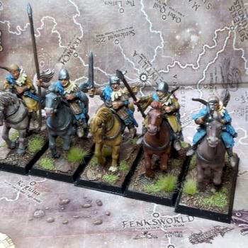 Bretonia mounted squires / yeomen by TheHoodedMan