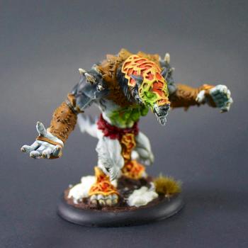 Warmachine Hordes Circle of Orboros Purebood Warpwolf by 110%Studios