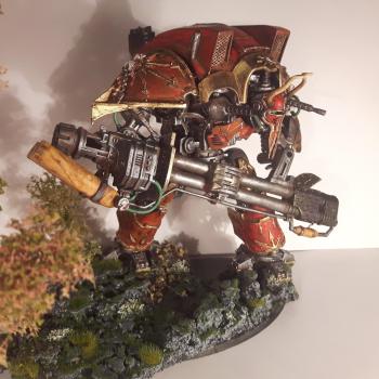 Imperial knight of Khorne by DiblyDoesDie