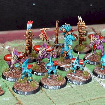 Blood Bowl Lizardmen Team by GobBoss