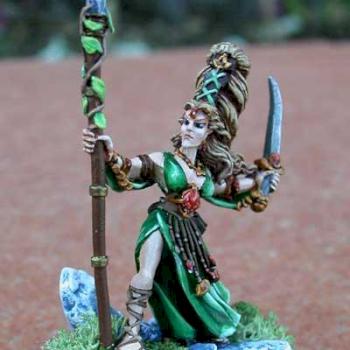 Wood Elf Enchantress by engle75