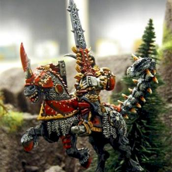 Mounted Khorne Lord by DwarfConan