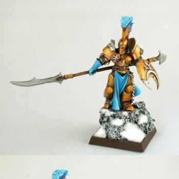 Chaos Champion of Slaanesh in a snowy theme by Jarrett