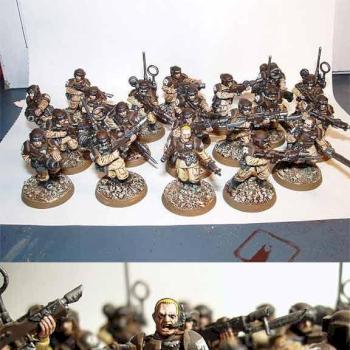 Cadian Shock Troops by hoffmangler