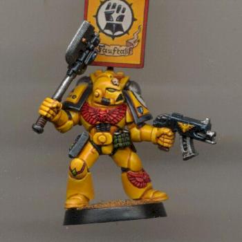 Space Marine Imperial Fist Sergant by Beleth666