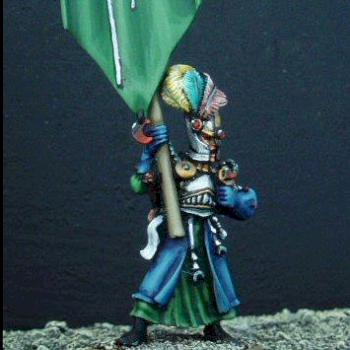 High Elf Battle Standard Bearer by JohnMatrix