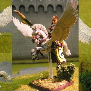 Bretonnian Lord on Pegesus by ChosenStudios