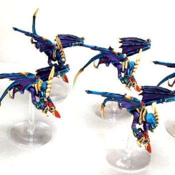 Tyranid Gargoyles by sorcererstudios