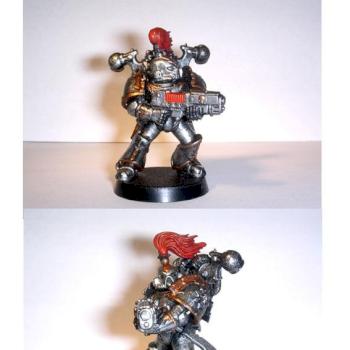 Iron warrior chaos space marine by Globule