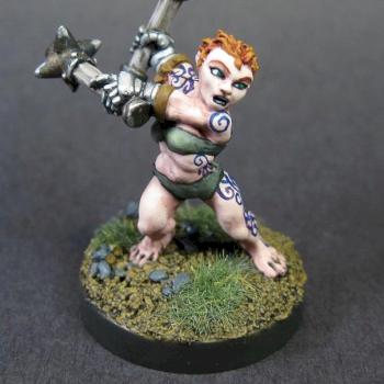 03108 Azrin Female Dwarf Barbarian by mikecarrero