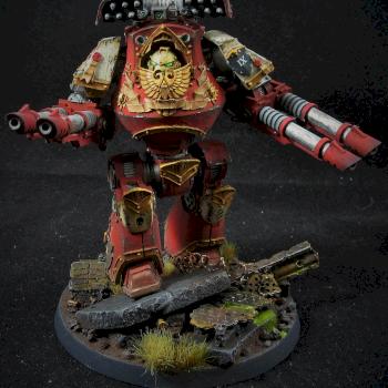 Blood Angel's Contemptor Dreadnaught by csulli13