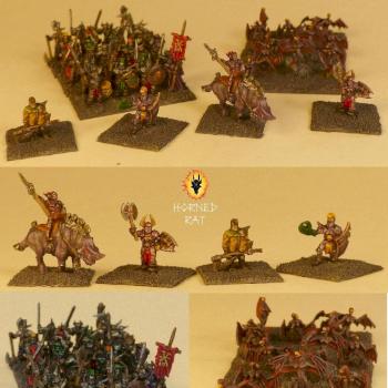 Warmaster Chaos Warriors Army by rohatakrysa