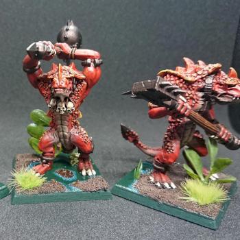 Warhammer Fantasy Lizardmen Kroxigor by Bauer