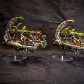 Necron Annihilation Barges by Poepoe