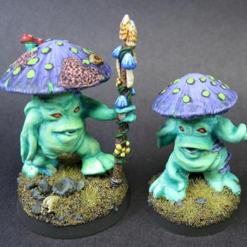 Reaper Miniatures MUSHROOM MEN and KING by mikecarrero