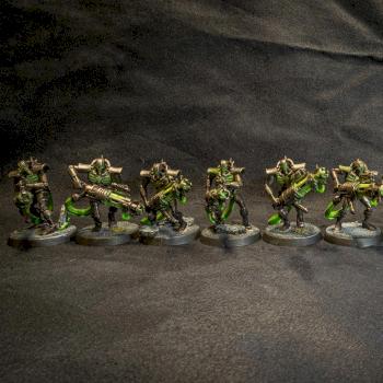 Necron Immortals with Tesla by Poepoe