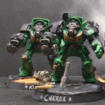 Salamanders 1th company 5th squad Terminators by Gingalain