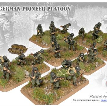 Flames of War - German Pioneer Platoon - Commission Work by MFAAC